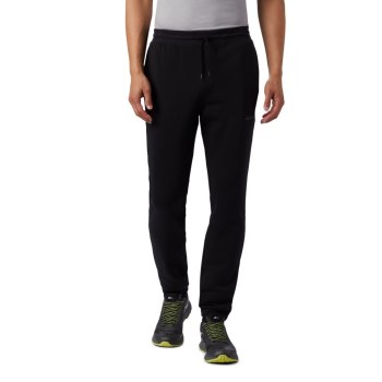 Columbia Logo Fleece Jogger, Pantalones Negros Para Hombre | 062819-WCF